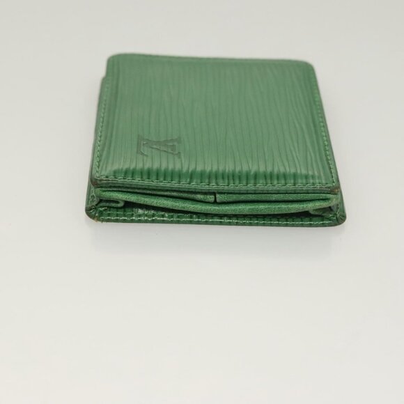 LOUIS VUITTON Epi Porte Monnaie Boite Coin Purse Green - Picture 8 of 15